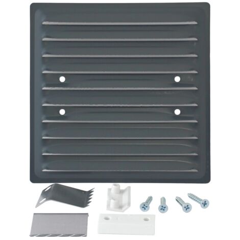GRILLE MÉTALLIQUE 150150MM SUPPORT EXPANSION GRAPHITE