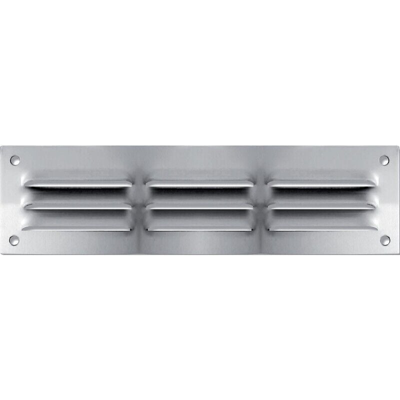 Autogyre - Grille de ventilation à persiennes - aluminium anodisé 240 x 50 mm