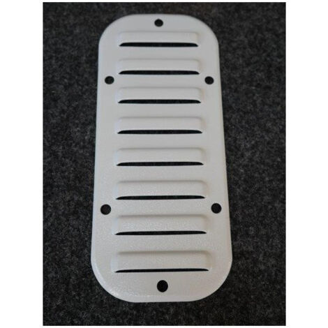 Grille métallique grise 208x90mm découpe 180x62mm pour ventilation latérale ClimaSys CA SCHNEIDER