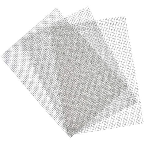 3 Pièces de Tissu de Treillis Métallique pour Les Entrées D'air de Grille de Filtre à Rongeurs D'insectes Filtre Anti-rongeurs en Acier Inoxydable Anti-souris Tissu de Treillis Métallique 