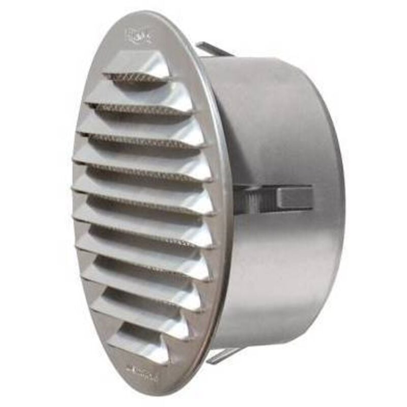 First - Grille métallique ronde encastrée avec entrée en plastique