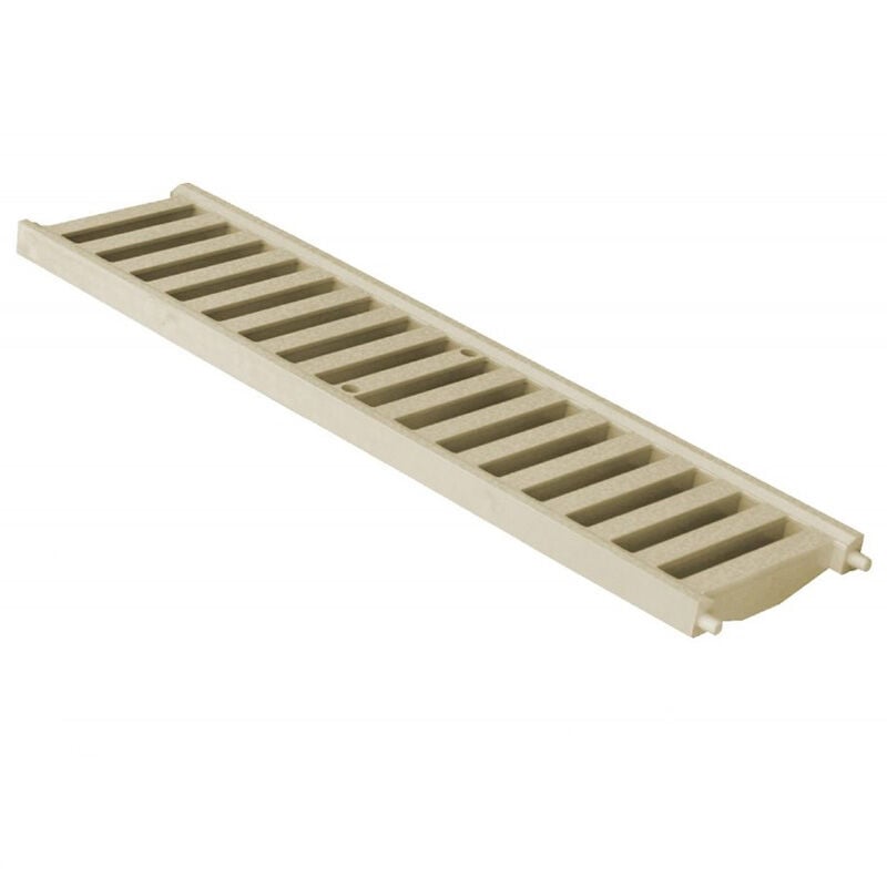 First Plast - Grille mi-renforcée en pvc anti-choc - sable - Série 130 - 130 x 500 mm