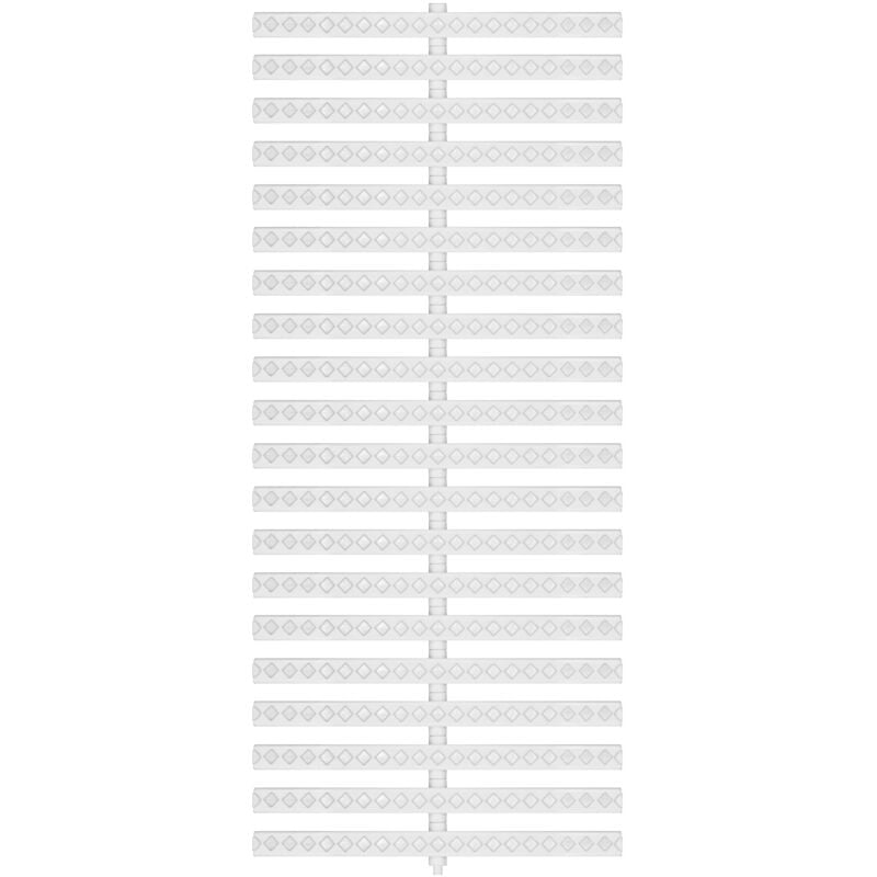 First Plast - Grille modulable piscine flexigril blanche - 250 x 500 mm - Hauteur 25 mm