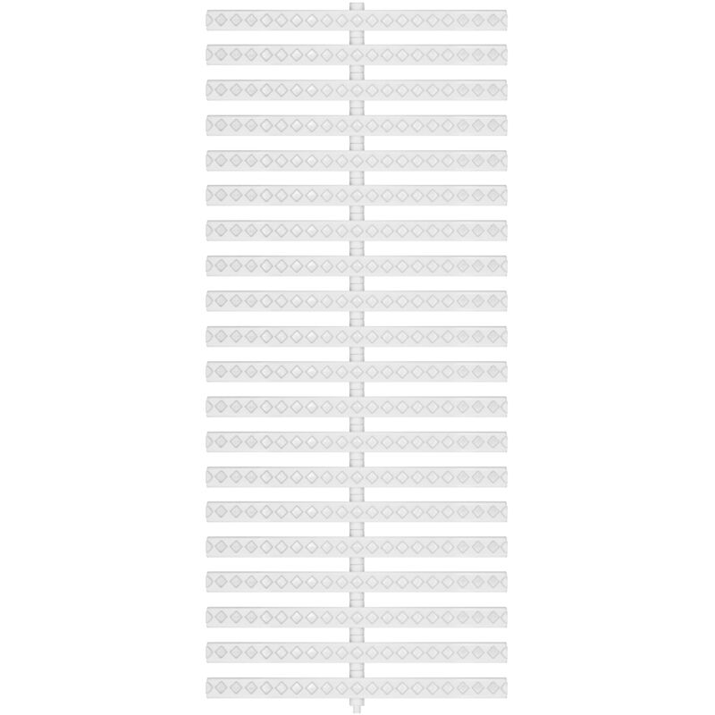 First Plast - Grille modulable piscine flexigril blanche - 250 x 500 mm - Hauteur 30 mm