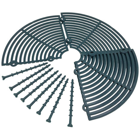 Grille multifonctionnelle pour pots de fleurs, réglable et résistante, idéale pour le jardin, la cour ou le balcon (vert).