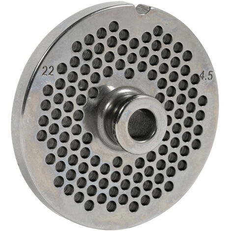 Grille N°22 en acier inoxydable pour hachoir électrique – Durable et résistante à la corrosion – Découpe précise de viandes – Reber