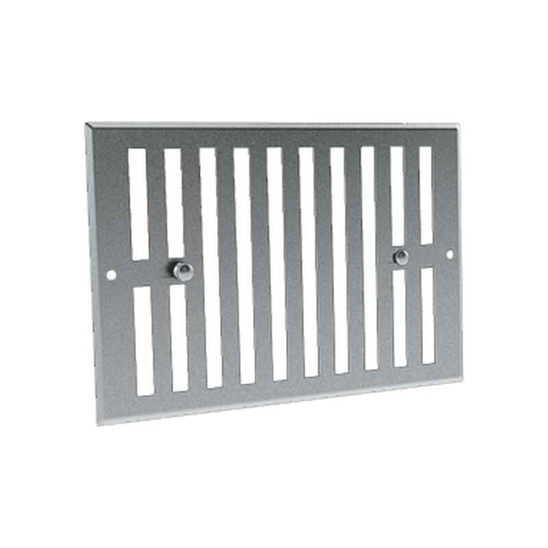 Econoname - Grille obturable aluminium brut 190 x 140 - goal - GOAL190140 GOAL190140