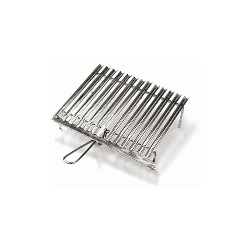 Grille en acier inoxydable 47x33 cm avec rA cupA ration de graisse pour barbecue grill pin nic rA tissage