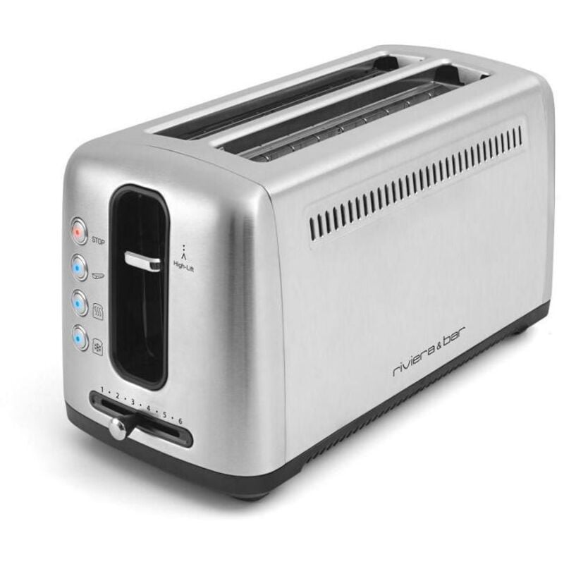 Riviera&bar - Grille-pains 2 fentes 1500w inox gp540a