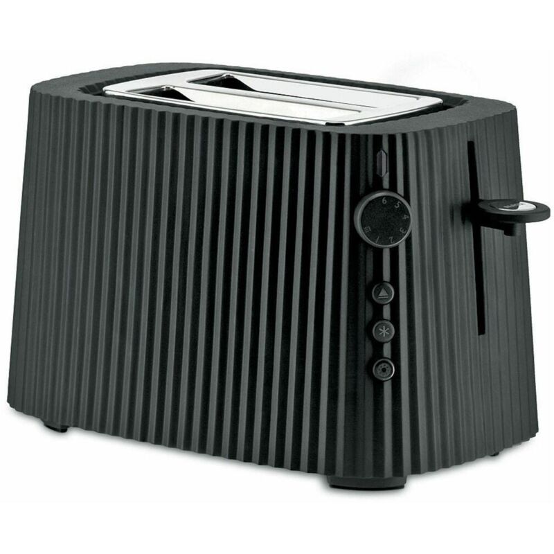 Alessi Plisse Toaster Schwarz noir 850W 2 tranches