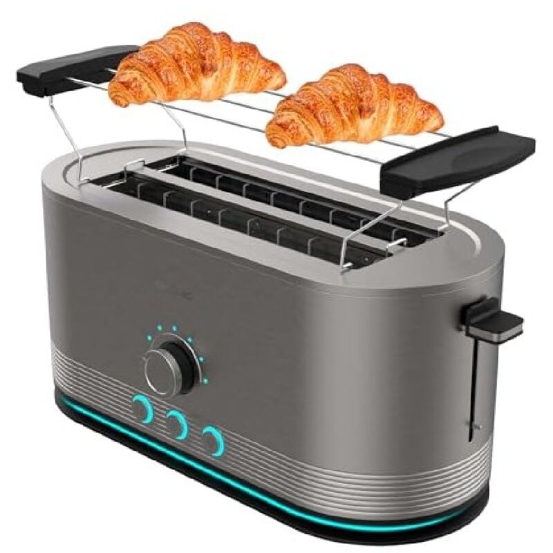 Cecotec Grille-pain vertical Shine&Toast Extra Double