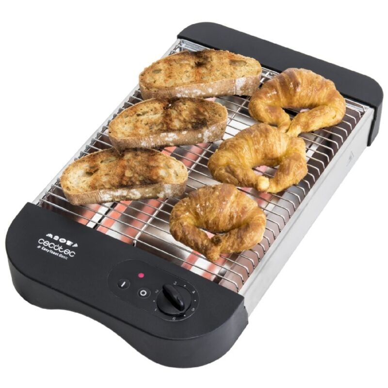 Cecotec - Grille-pain plat Turbo EasyToast Basic