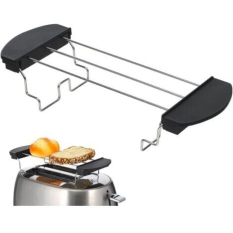 Grille-Pain en Acier Inoxydable avec Protection Anti-BrûLure Accessoire Double pour Cuisine Facile À Nettoyer Compatible pour Toaster Et Grillades Dimensions 26X9.2X9 Cm