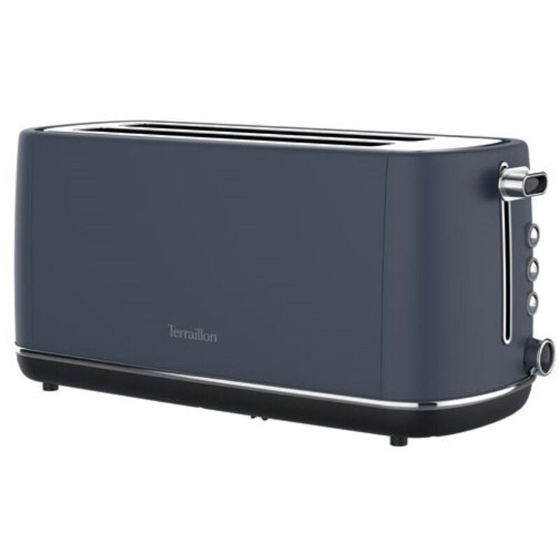 Terraillon - Grille-pain long 2 fentes 1550w bleu nuit 15438