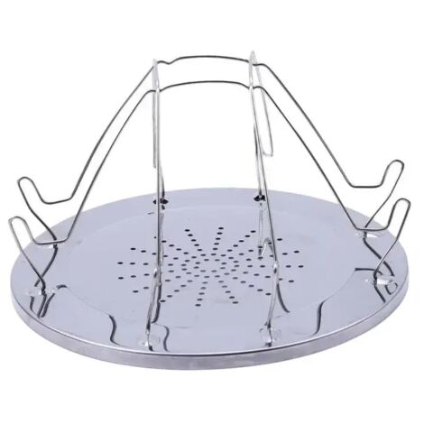 Grille-pain portable simple en acier inoxydable, grille-pain de camping pliable, grill portable multifonction, réchaud de cuisine portable