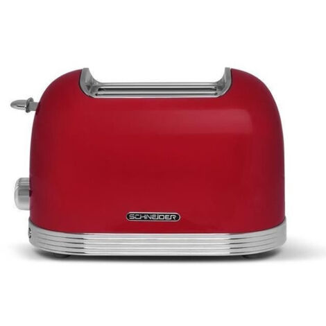 Grille-pain rétro rouge SCTO2 de Schneider Feeling