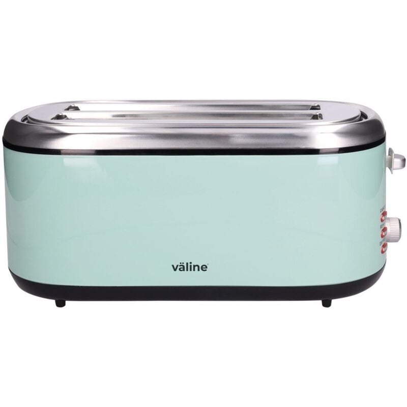 Grille-pain 'Sindae' avec 2 emplacements et base antidérapante (1300W 230V) IP20 405x417x385mm coloris noir et vert