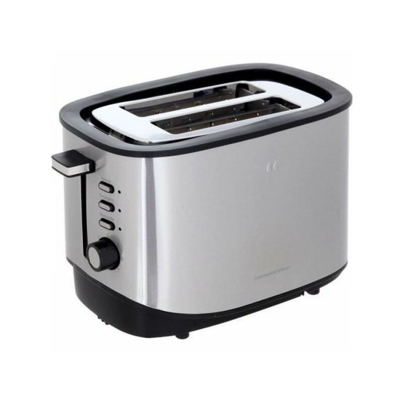 Grille Pain - Toaster Electrique 2 fentes - CONTINENTAL EDISON CEGP2FIX - Fonction décongélation et annulation - Inox