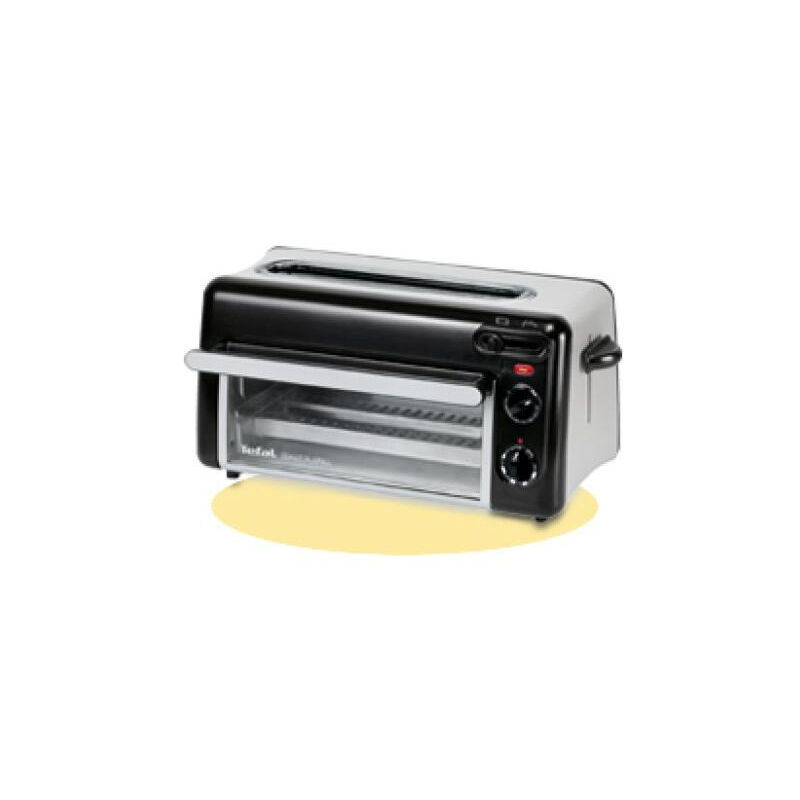 Tefal - Grille Pain - Toaster Electrique et mini-four, Acier inoxydable, 6 niveaux de dorage, Température du grill jusqu'a 210°C, Toast n Grill TL600