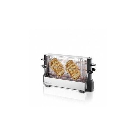 Grille-pain à larges tranches 2 tranches, écran LED, écran tactile, 4  fonctions Proficook Noir/Argent 900 TA 1170