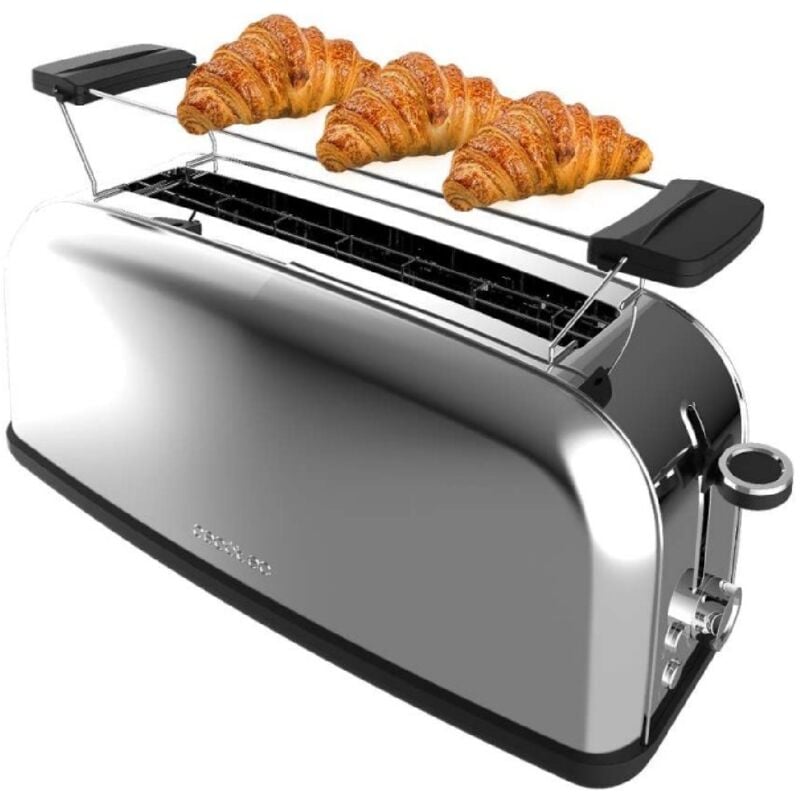 Cecotec - Grille-pain vertical Toastin' time 850 Inox Long