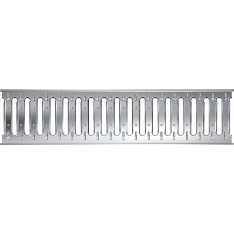 MEA - Grille passerelle 1 mètre en inox, Classe de Charge a 15 pour Passage piéton. Grille Compatible pour Les caniveaux Largeur 100 mm