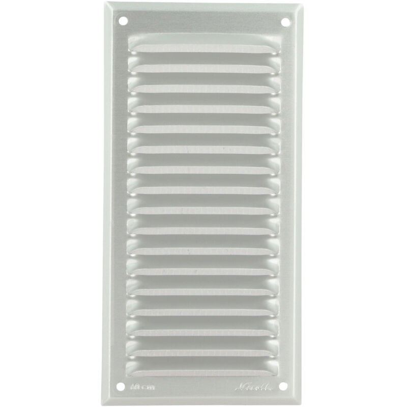 Nicoll - Alu laque blanc avec moustiquaire Rectangulaire verticale 30x15