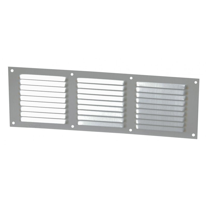 Nicoll - Alu anodise gris avec moustiquaire rectangulaire horizontale 10x30