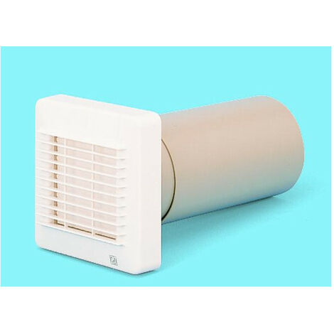 Grille plastique à volets électriques + tube coulissant D 100 mm S&P (UNELVENT) 870475