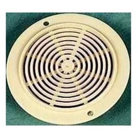 Grille plastique blanche diamètre 78mm pour caravane et camping car