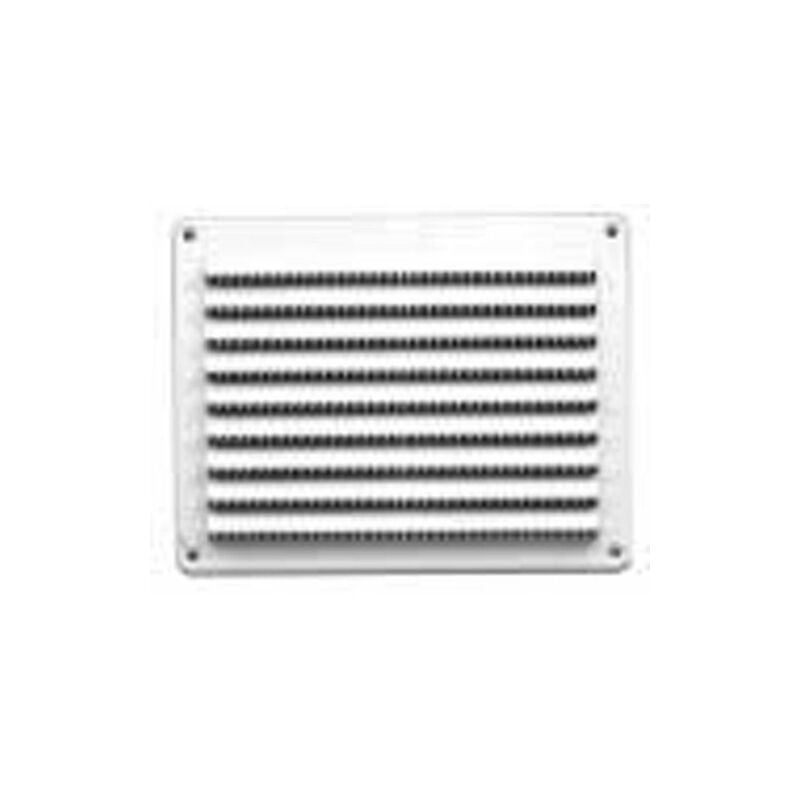 DMO - grille pvc extérieure en applique à visser 150X200MM blanc - 010609