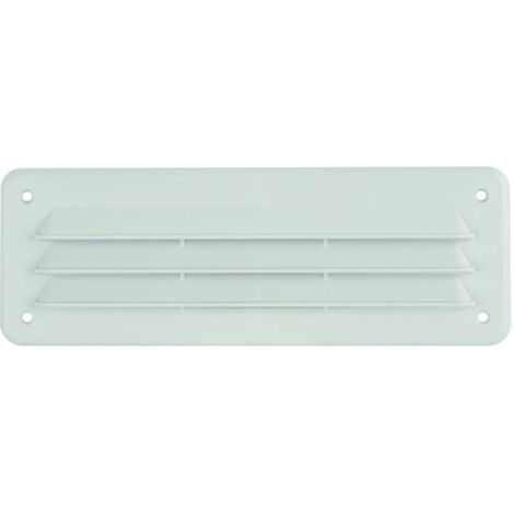Grille plastique rectangulaire extra-plate blanc 254x110 - AUTOGYRE
