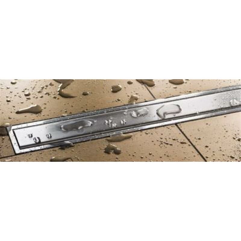 Grille pour caniveau de douche à l'italienne pleine avec cadre KERDI LINE A - Hauteur 19 mm - Longueur 90 cm