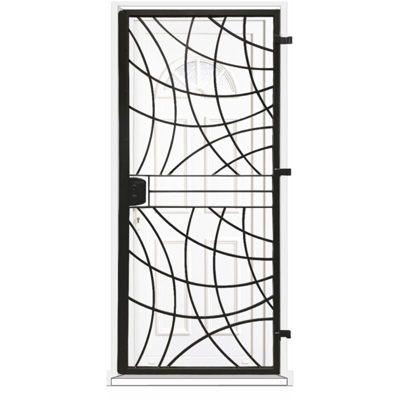 Grille porte Arcade -1 vantail pour encadrure H=200 cm x L=80 cm (côte tableau)
