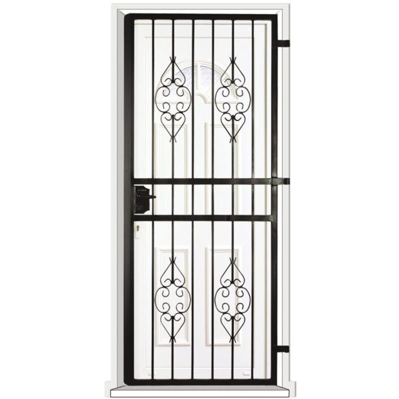 Grille porte Byzance -1 vantail pour encadrure H=210 cm x L=70 cm (côte tableau)