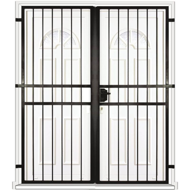 Grille porte Droite -2 vantaux pour encadrure H=220 cm x L=200 cm (côte tableau)