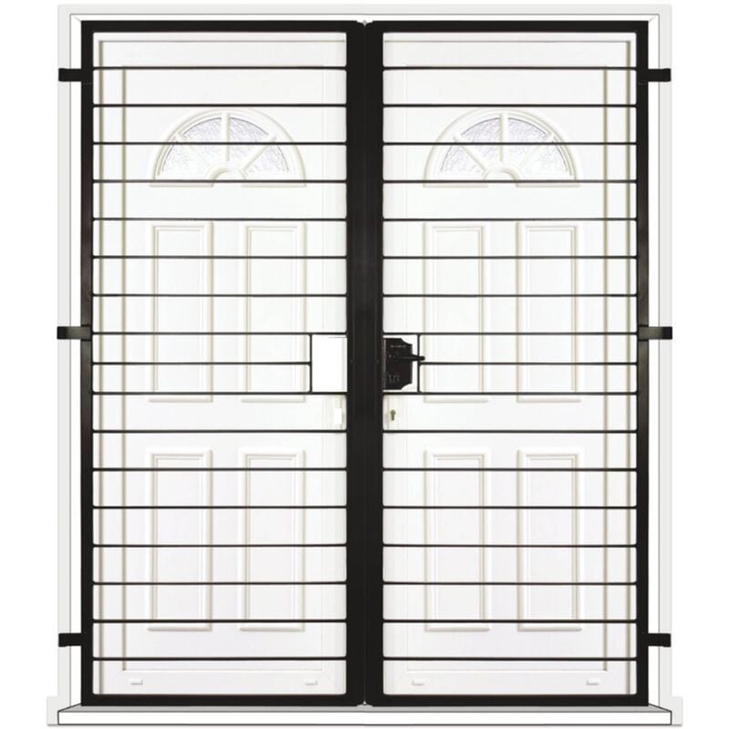 Grille porte Lagune -2 vantaux pour encadrure H=210 cm x L=160 cm (côte tableau)
