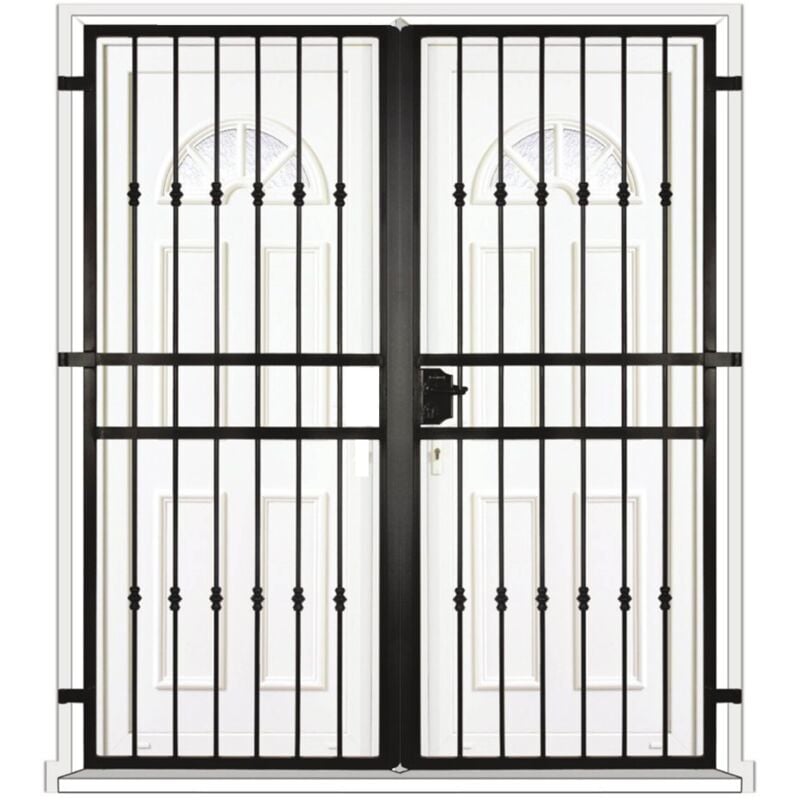 Grille porte Lestape -2 vantaux pour encadrure H=190 cm x L=170 cm (côte tableau)