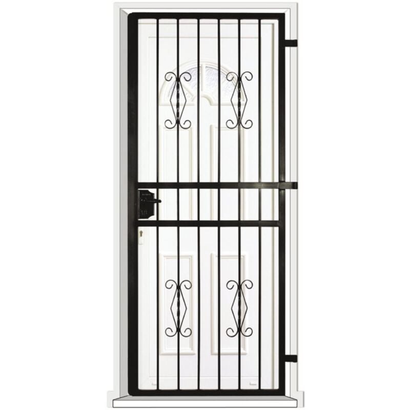 Grille porte Rustique -1 vantail pour encadrure H=220 cm x L=100 cm (côte tableau)