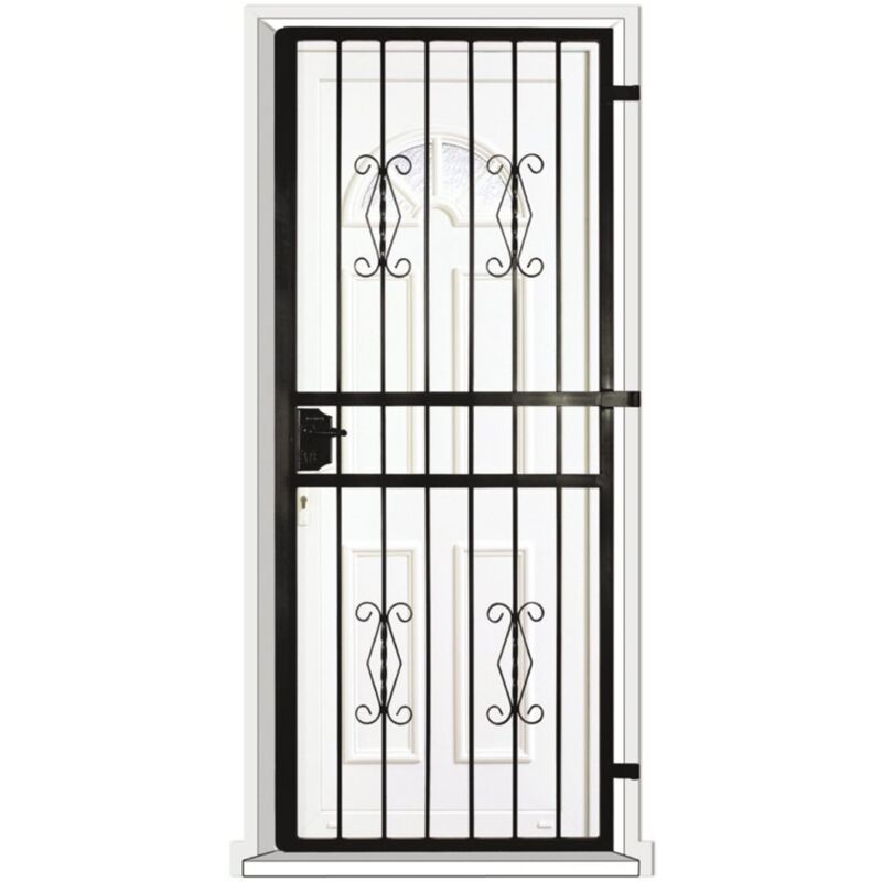 Grille porte Rustique -1 vantail pour encadrure H=220 cm x L=110 cm (côte tableau)