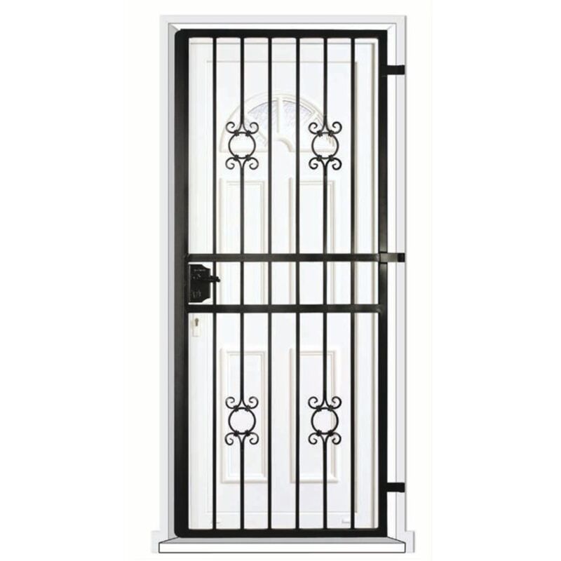 Grille porte Toscane -1 vantail pour encadrure H=200 cm x L=80 cm (côte tableau)