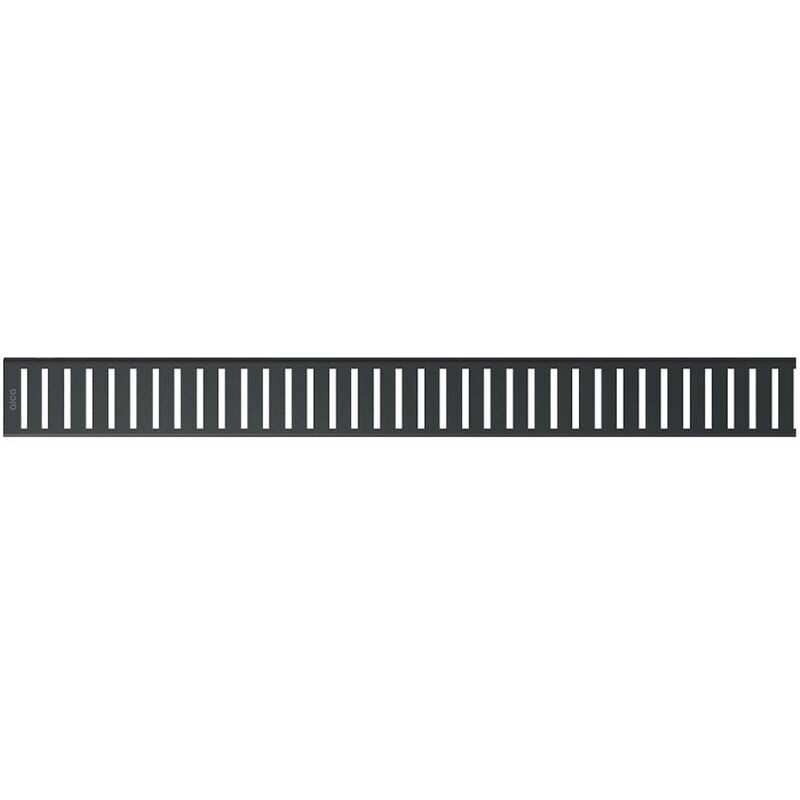 Alcadrain Grilles - Grille pour caniveau de douche linéaire 65 cm, noir mat PURE-650BLACK
