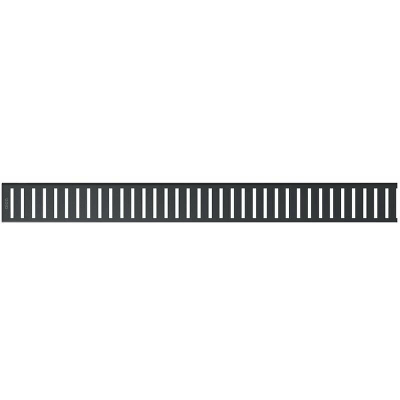 Alcaplast - Alcadrain Grilles - Grille pour caniveau de douche linéaire 75 cm, noir mat PURE-750BLACK