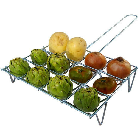 Grille pour légumes Zinc 12 pcs 76176 GRILLE CHROME 45,5x33