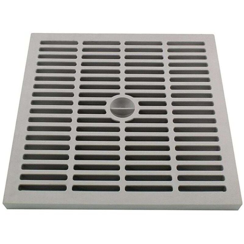 Zeker - Grille pour Regard de 40 x 40cm pour collecteur des eaux en polypropylène - Grille de Regard renforcé