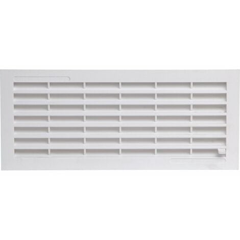 Grille d'aération à fermeture - 108 x 254 mm - Avec moustiquaire - Girpi
