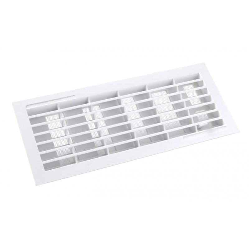 Nicoll - Classique pvc Rectangulaire à fermeture 112x318, blanche avec moustiquaire