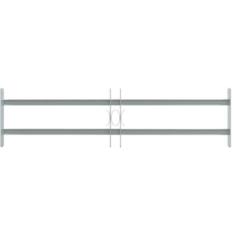 Grille réglable de sécurité de fenêtres et 2 barres 700-1050 mm CFW176808