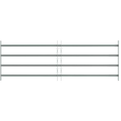 Grille réglable de sécurité de fenêtres et 4 barres 1000-1500mm CFW404587