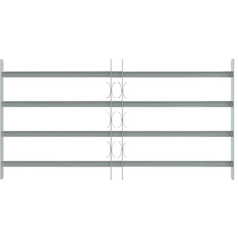 Grille réglable de sécurité de fenêtres et 4 barres 700-1050 mm CFW546784